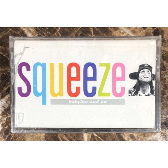 Squeeze Babylon And On Cassette Tape 1987 NEW SEALED w/ Cracked Case 80s A&M - Picture 1 of 5